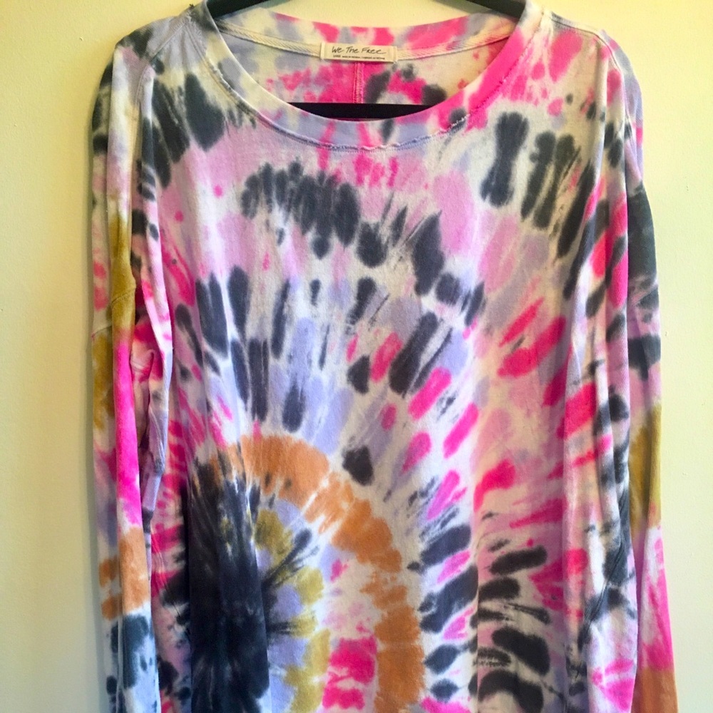 Free People Tie Dye Cosmic Tee